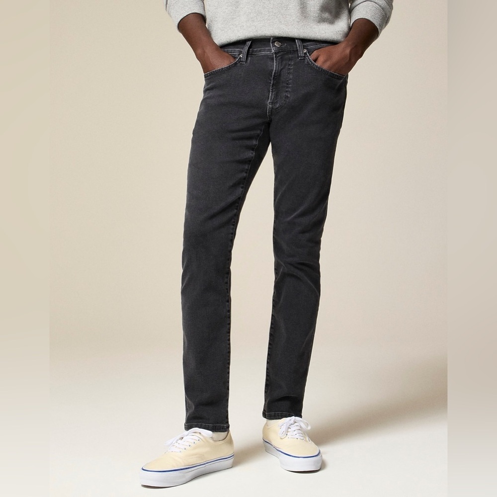 J Crew 484 Slim-fit stretch jean in dark charcoal wash CF320